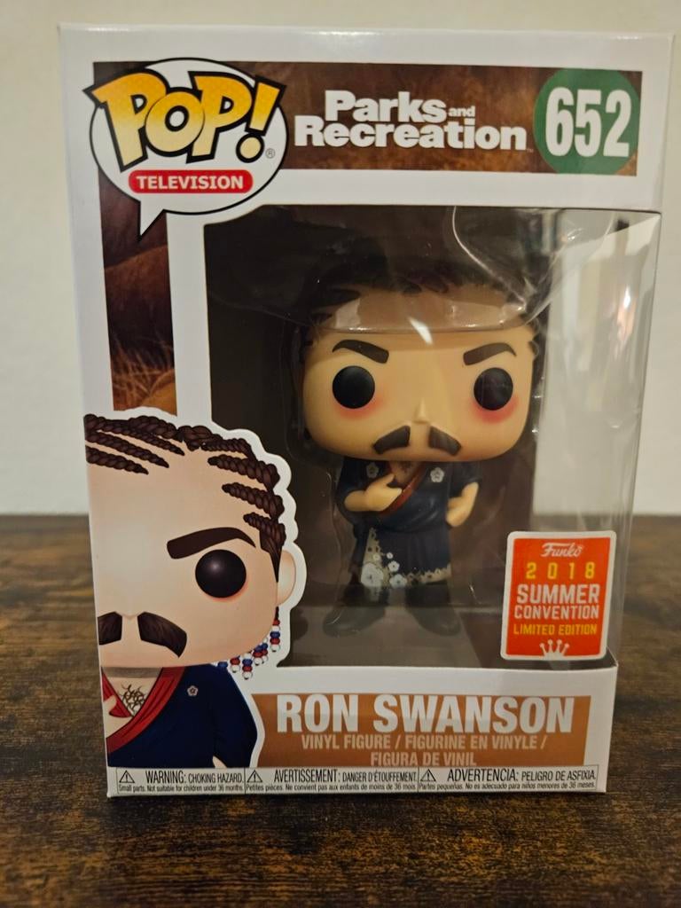 Ron Swanson Cornrows Funko Pop - Parks and Recreation, Verzamelen, Poppetjes en Figuurtjes, Nieuw, Ophalen of Verzenden