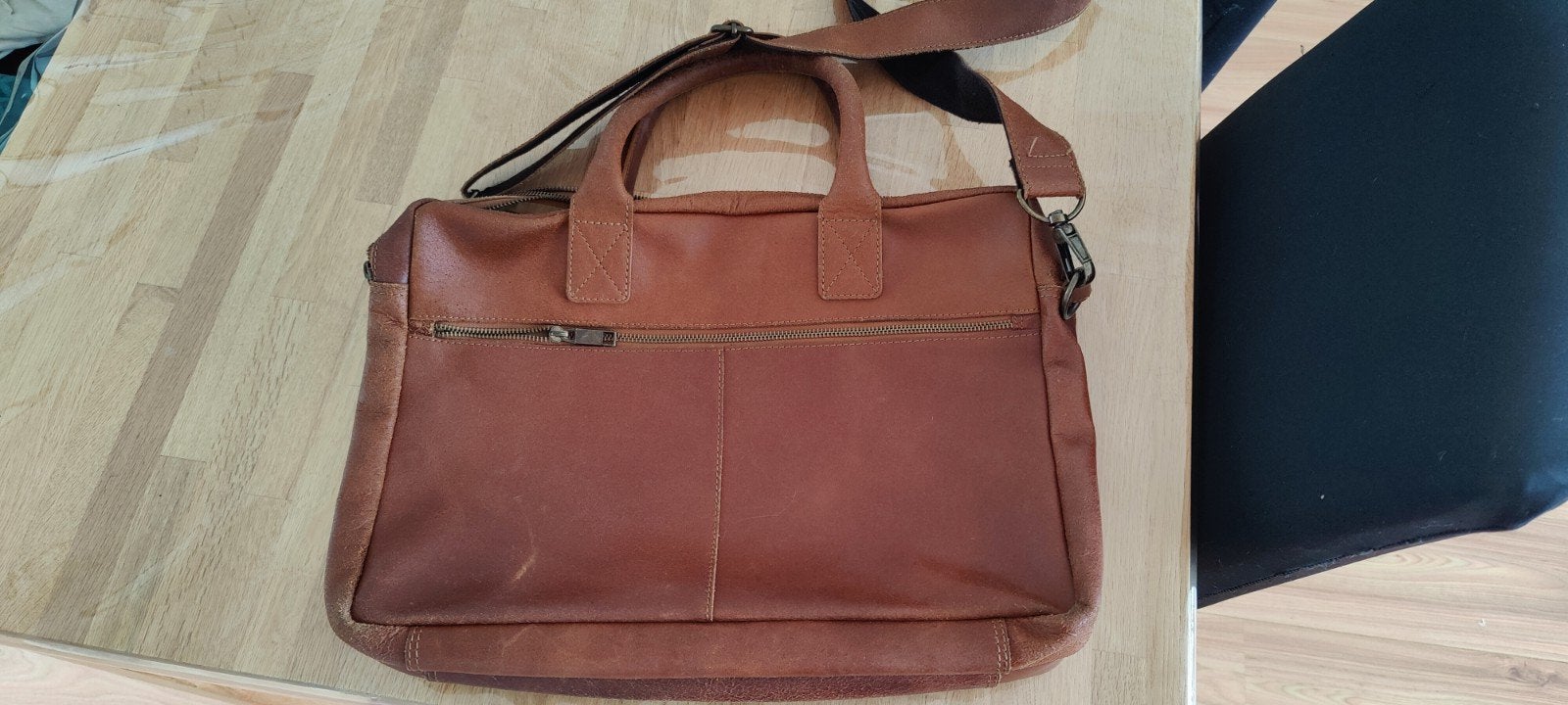 Burkely Leren Laptoptas/Aktetas - Bruin, Ophalen of Verzenden, Gebruikt, Bruin, Overige typen