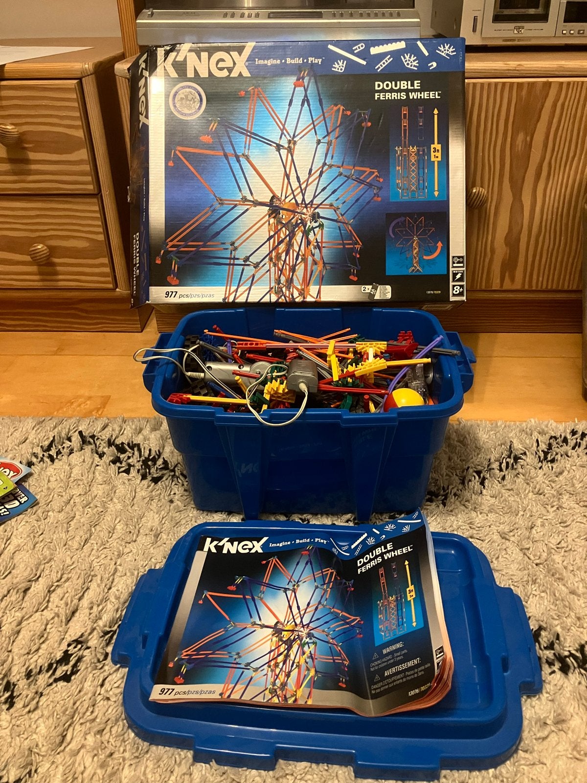 K'nex Double Ferris Wheel & Sawblade Thrill Ride, Ophalen of Verzenden, Gebruikt, K'nex