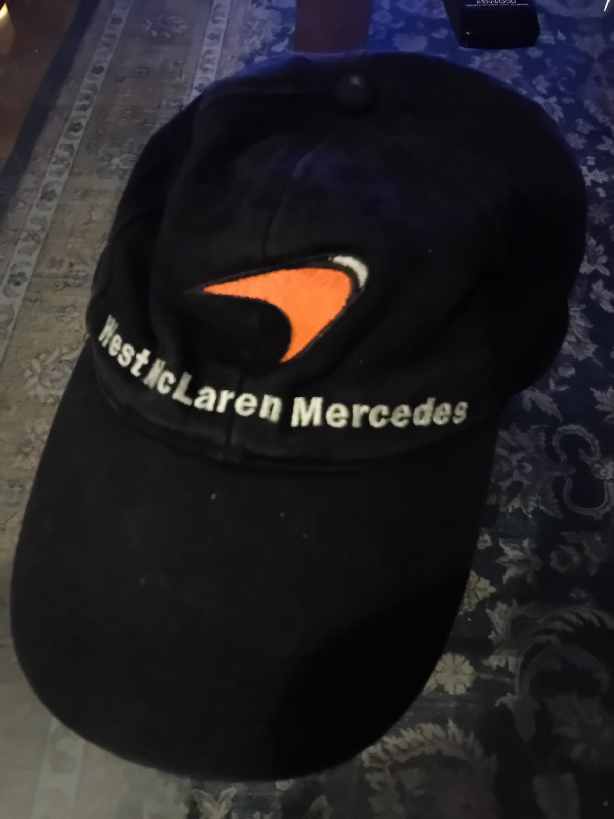 McLaren Mercedes pet - Zwart - One size fits all Vintage, Kleding | Heren, Verzenden, McLaren, One size fits all, Pet