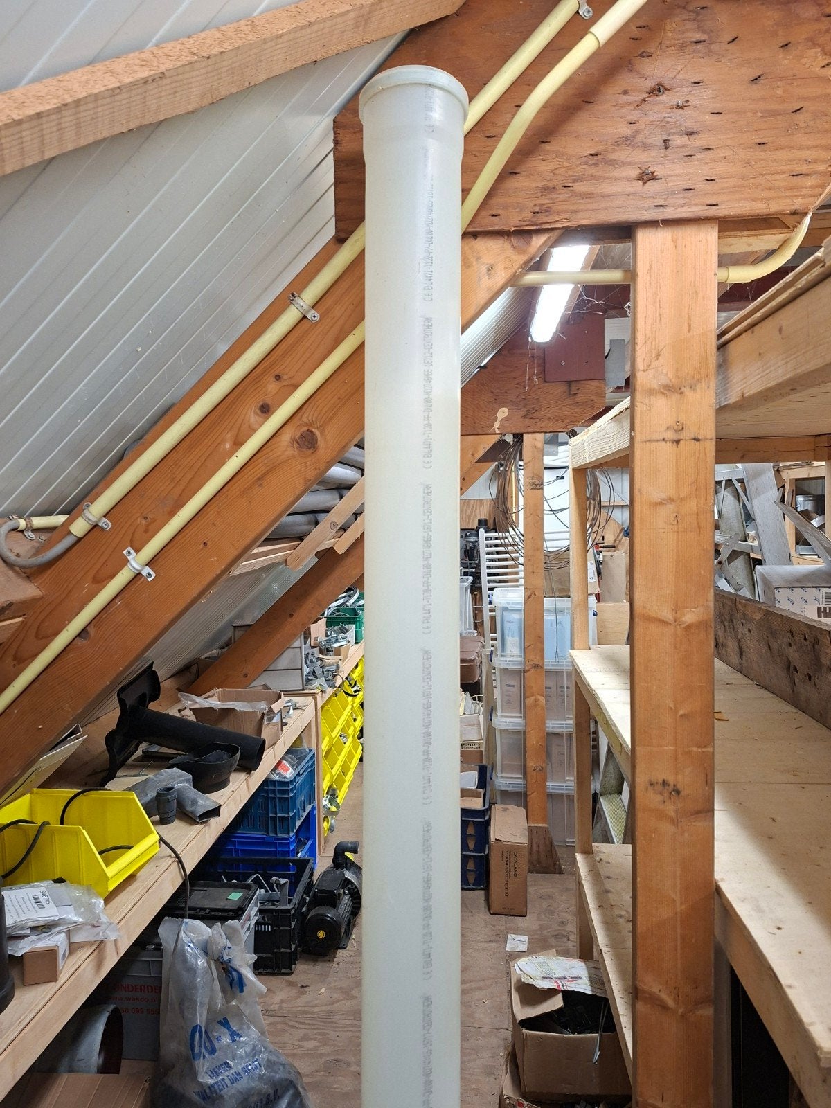 PP Buis 100x2000 voor Luchttoevoer , rookgasbuis aluminium, Ophalen of Verzenden, Aluminium, Minder dan 2 meter, 80 mm of meer