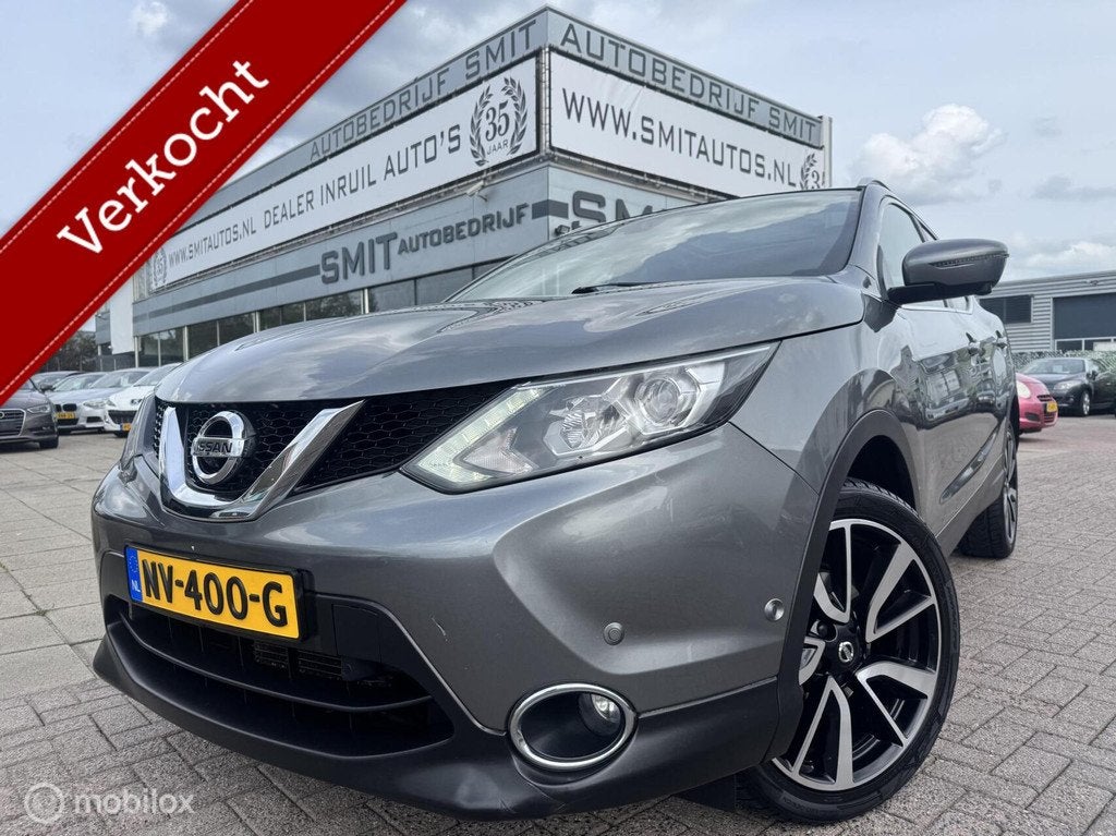 Nissan Qashqai 1.2 Tekna|Stoel W|Pano|Lederen Stoel|, Auto's, Gebruikt, 4 cilinders, 116 pk, Bedrijf