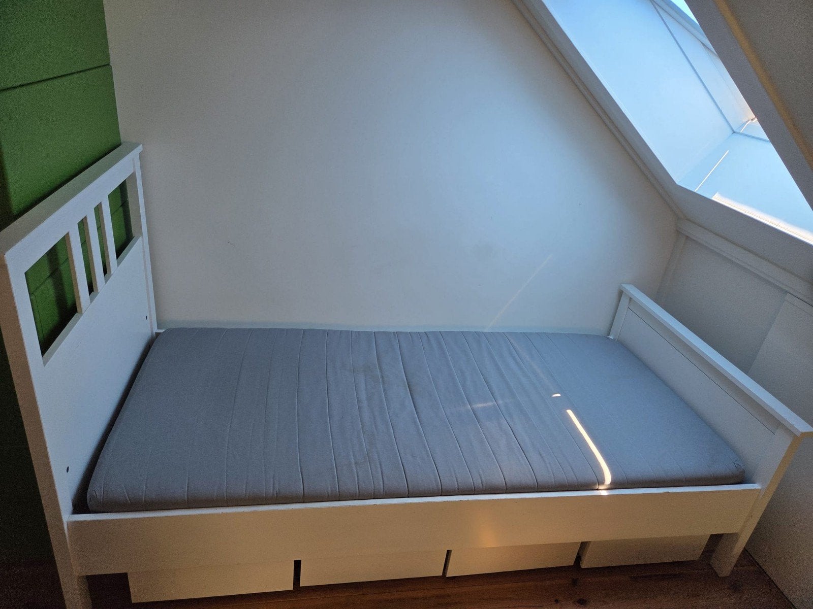 Ikea Hemnes bed met lades - gebruikt, Ophalen, Gebruikt, 90 cm, Eenpersoons