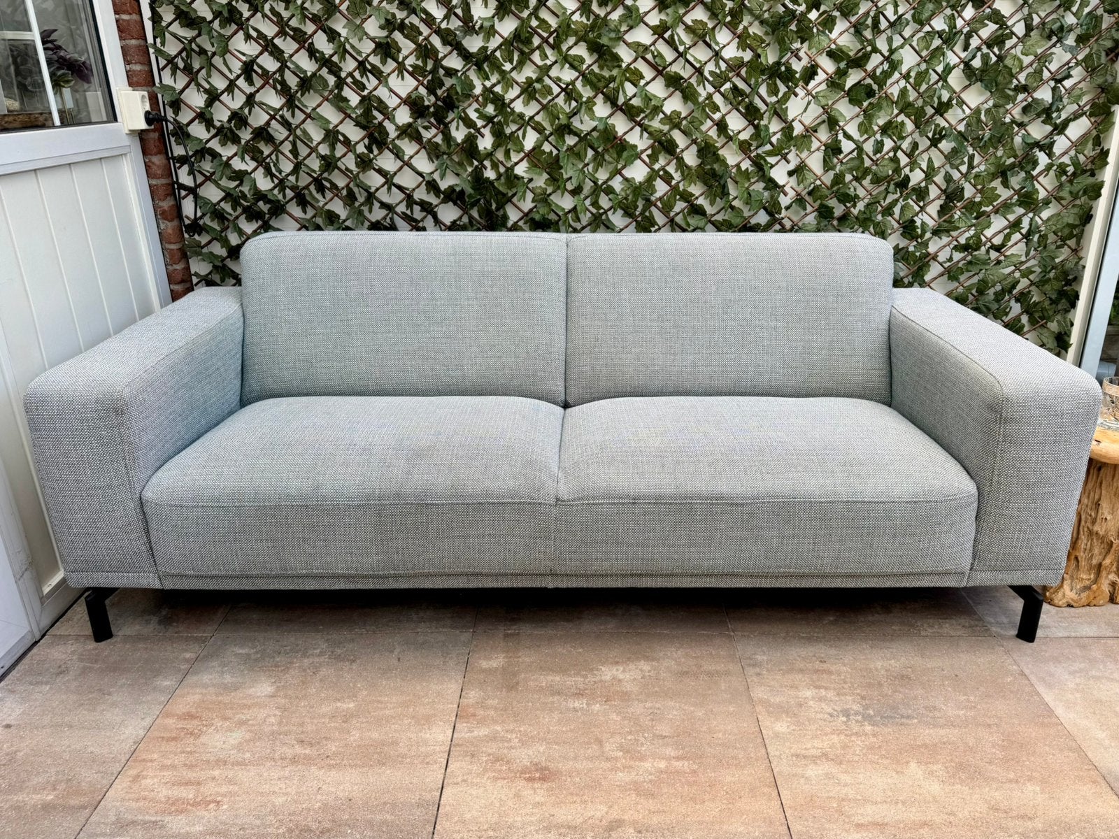 Montèl Viano 3-zitsbank | Grijs/groen gemêleerd | € 250,-, Ophalen, Gebruikt, Driepersoons, 75 tot 100 cm