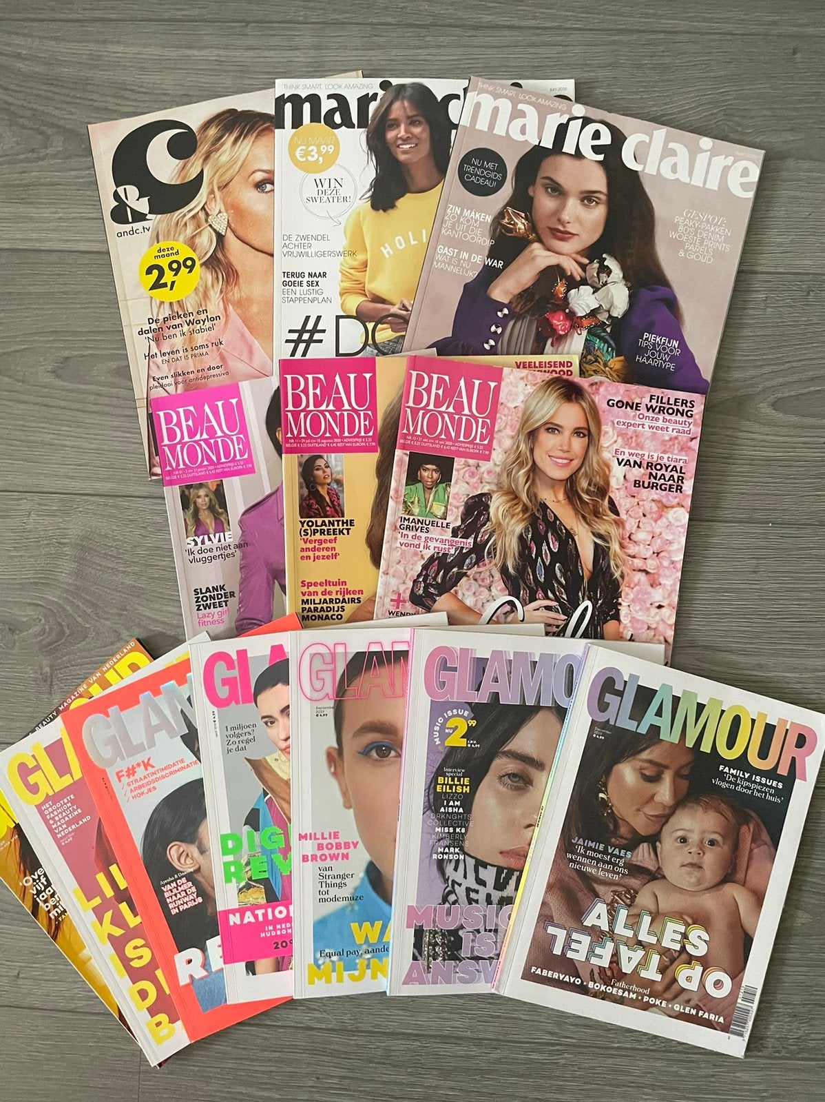 Beaumonde Glamour tijdschriften als nieuw, Boeken, Ophalen of Verzenden, Zo goed als nieuw, Damesbladen