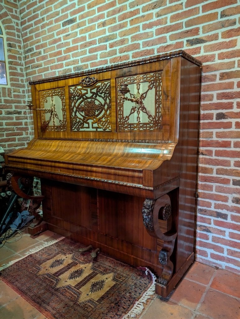 Antieke Piano, Ophalen, Gebruikt, Bruin