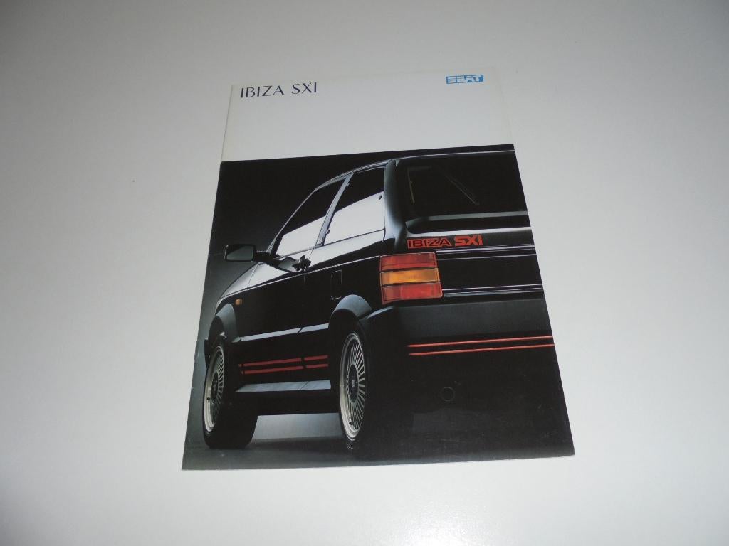 brochure Seat Ibiza SXI   1988, Ophalen of Verzenden, Zo goed als nieuw, Overige merken