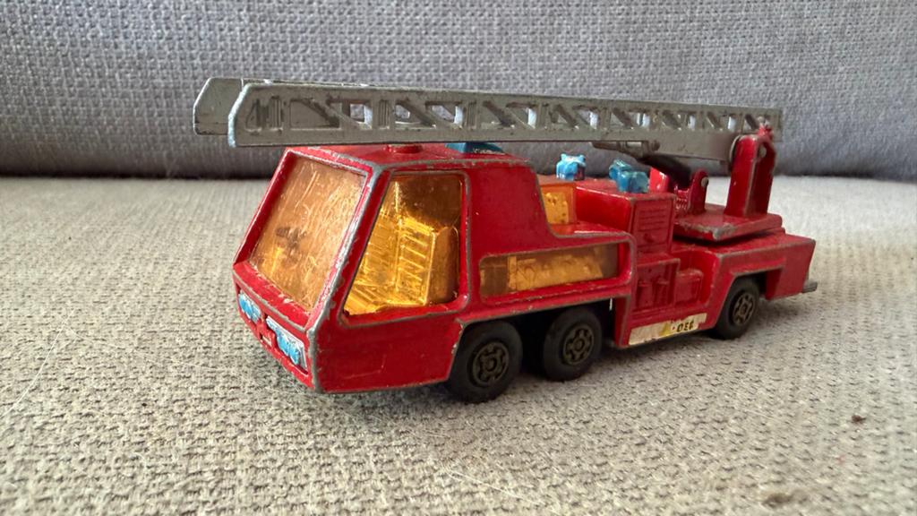 Vintage Matchbox Super Kings K-15 Merryweather Fire Engine, Ophalen of Verzenden, Gebruikt
