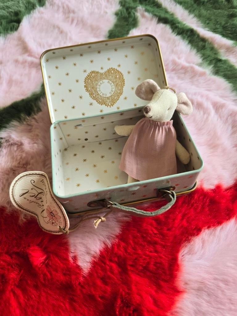 Maileg Guardian Angel Muis in Koffer - Zo goed als nieuw, Kinderen en Baby's, Muis, Overige karakters, Ophalen of Verzenden, Zo goed als nieuw