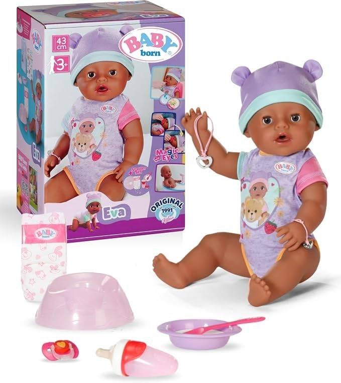 Zapf BABY born Eva - Babypop 43 cm, Nieuw, Ophalen of Verzenden, X, Babypop