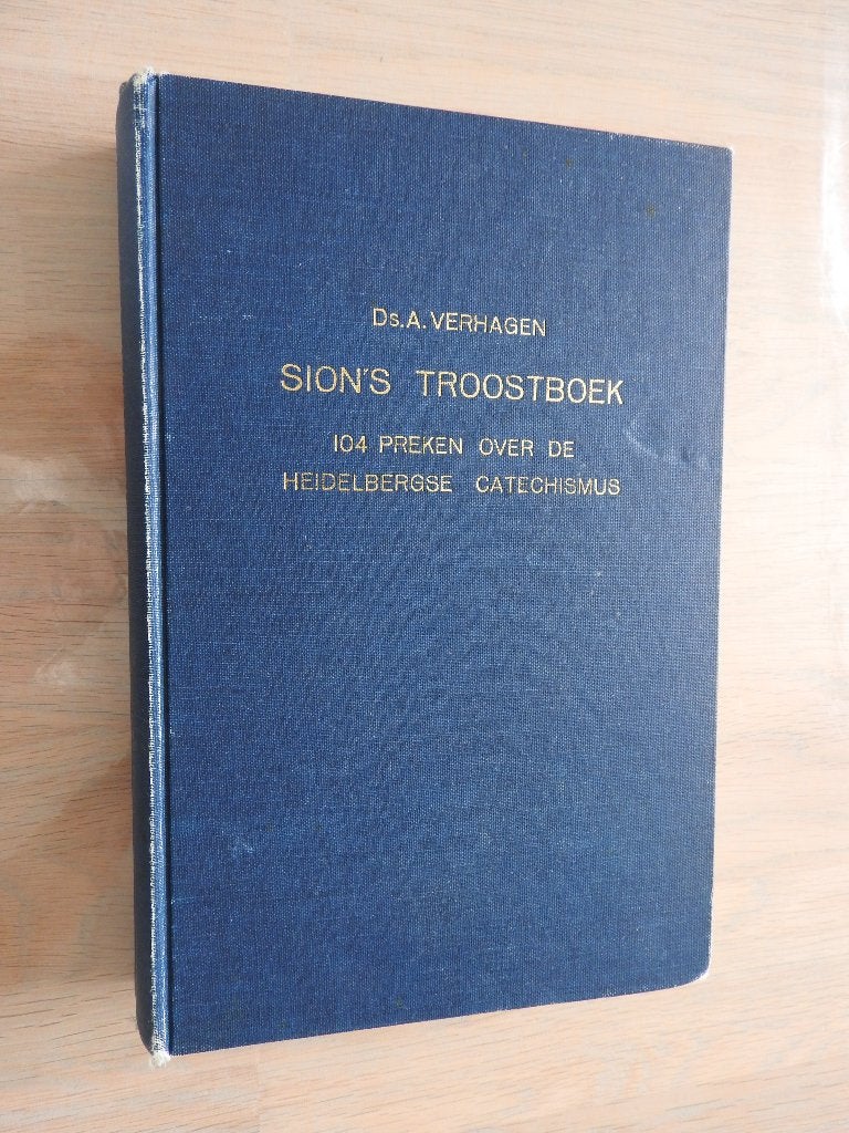 Ds. A. Verhagen - Sion's Troostboek - H. Catechismus, Boeken, Ophalen of Verzenden, Gelezen