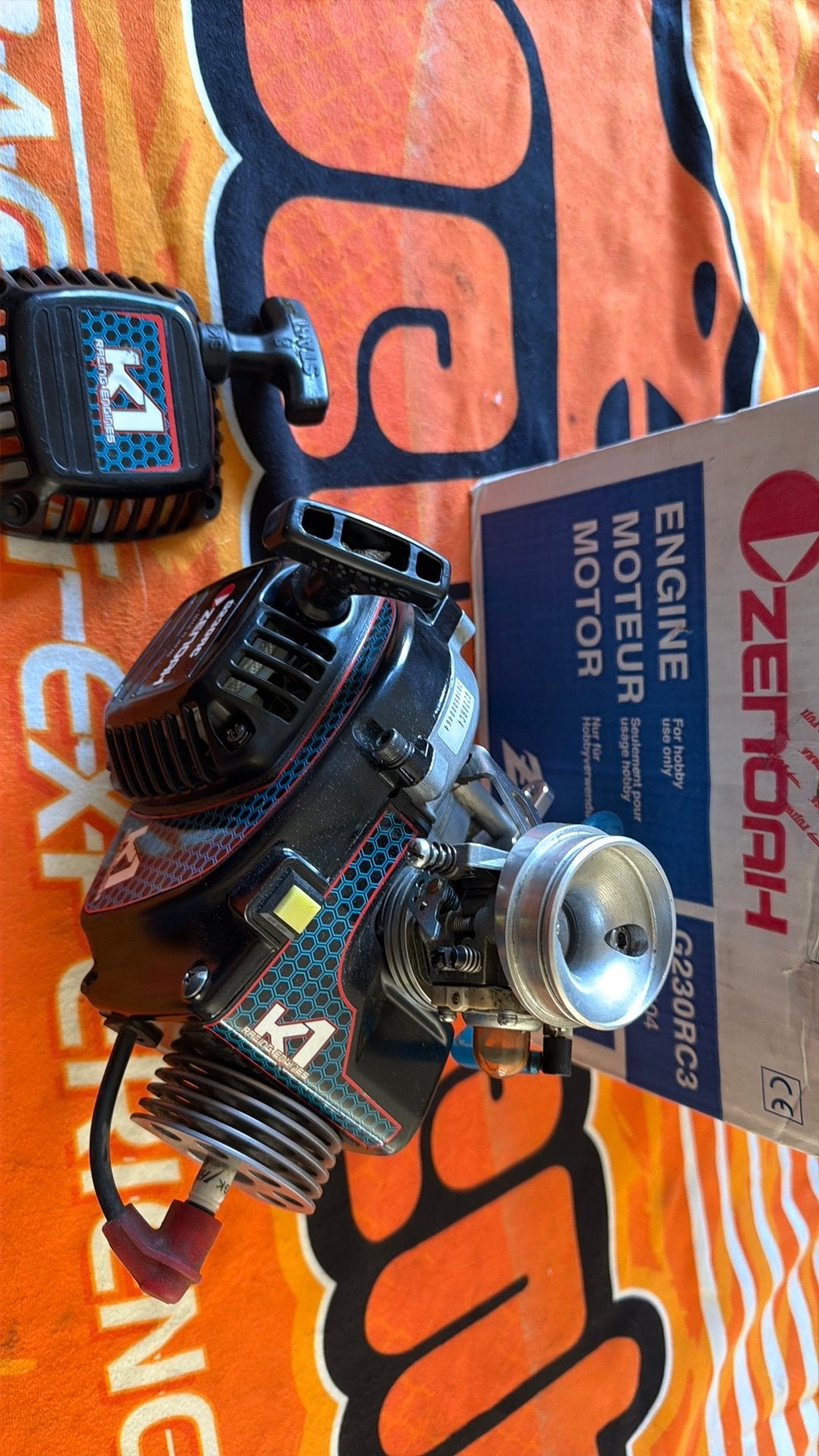 Zenoah G230rC4  motor rtr voor megatech met koopeling, Ophalen of Verzenden, Overige schalen, B, Benzine