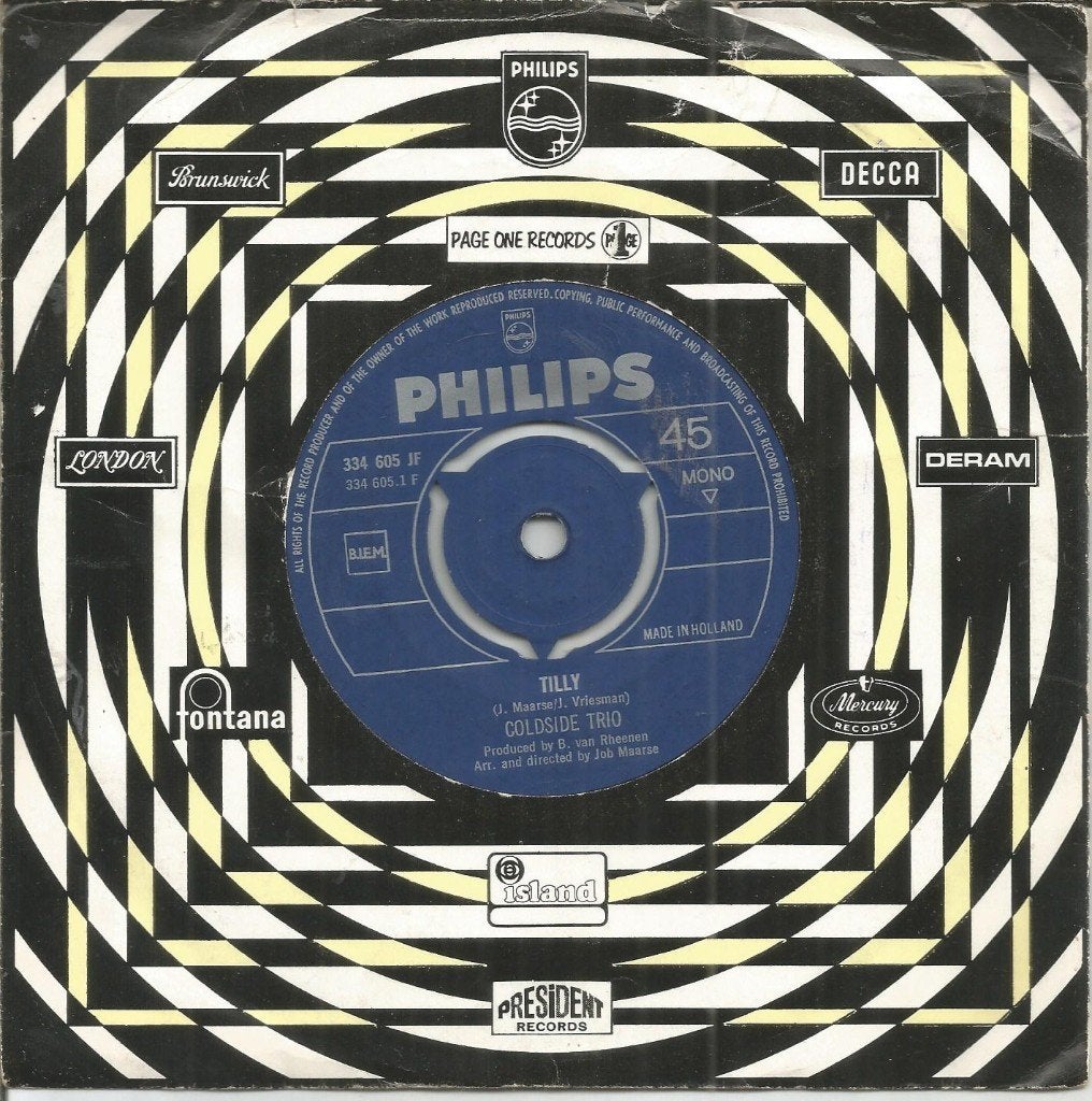 Coldside Trio – Tilly (1968)* **topper**, 7 inch, Ophalen of Verzenden, Zo goed als nieuw, Levenslied of Smartlap