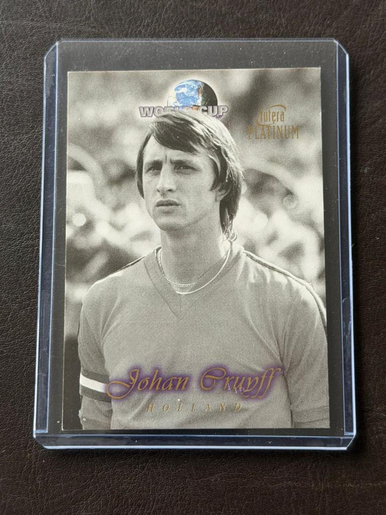Johan Cruijff no panini futera zeldzame kaart., Verzamelen, Sportartikelen en Voetbal, Ophalen, Zo goed als nieuw, Ajax, Poster, Plaatje of Sticker
