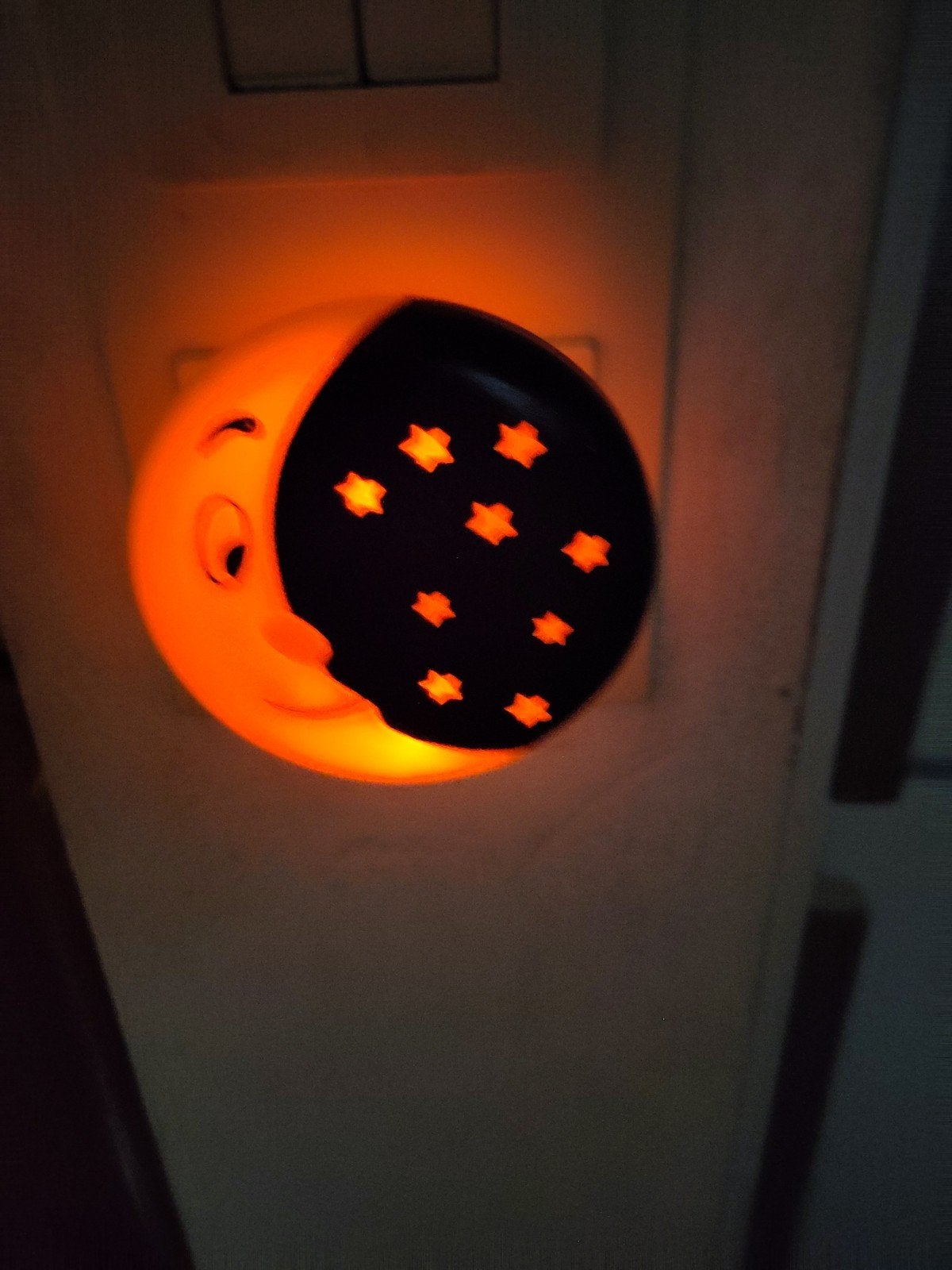 Nachtlampje Maan en Sterren - Slaap lekker!, Ophalen, Overige merken, Gebruikt, Kunststof