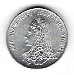 26-1299 Turkije 5 kurush 1975, Ophalen of Verzenden, Midden-Oosten, Losse munt