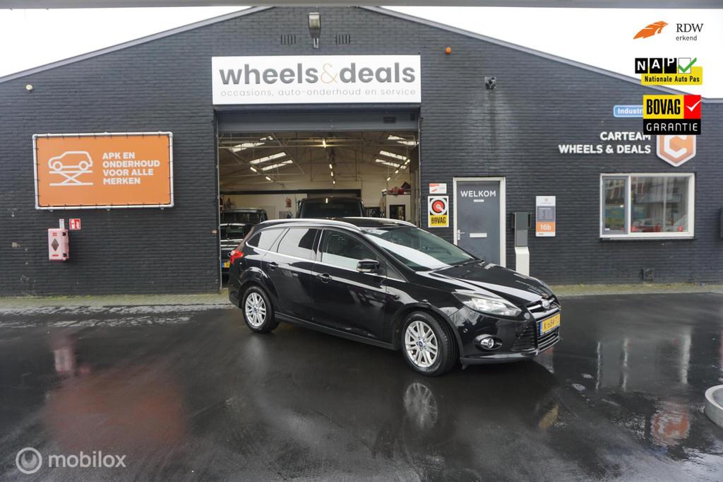 Ford Focus Wagon 1.6 EcoBoost Titanium, 1258 kg, Gebruikt, 4 cilinders, Zwart