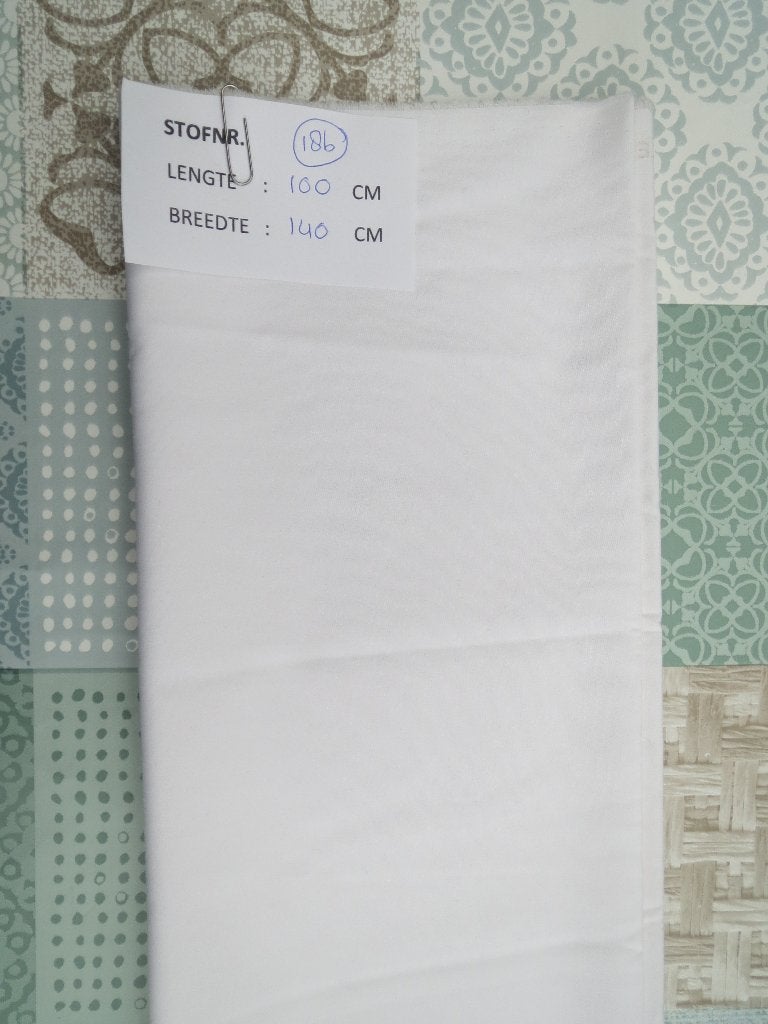 Lap stof 65% polyester/35% katoen wit, Hobby en Vrije tijd, Stoffen en Lappen, 120 cm of meer, Nieuw, Ophalen of Verzenden, Katoen