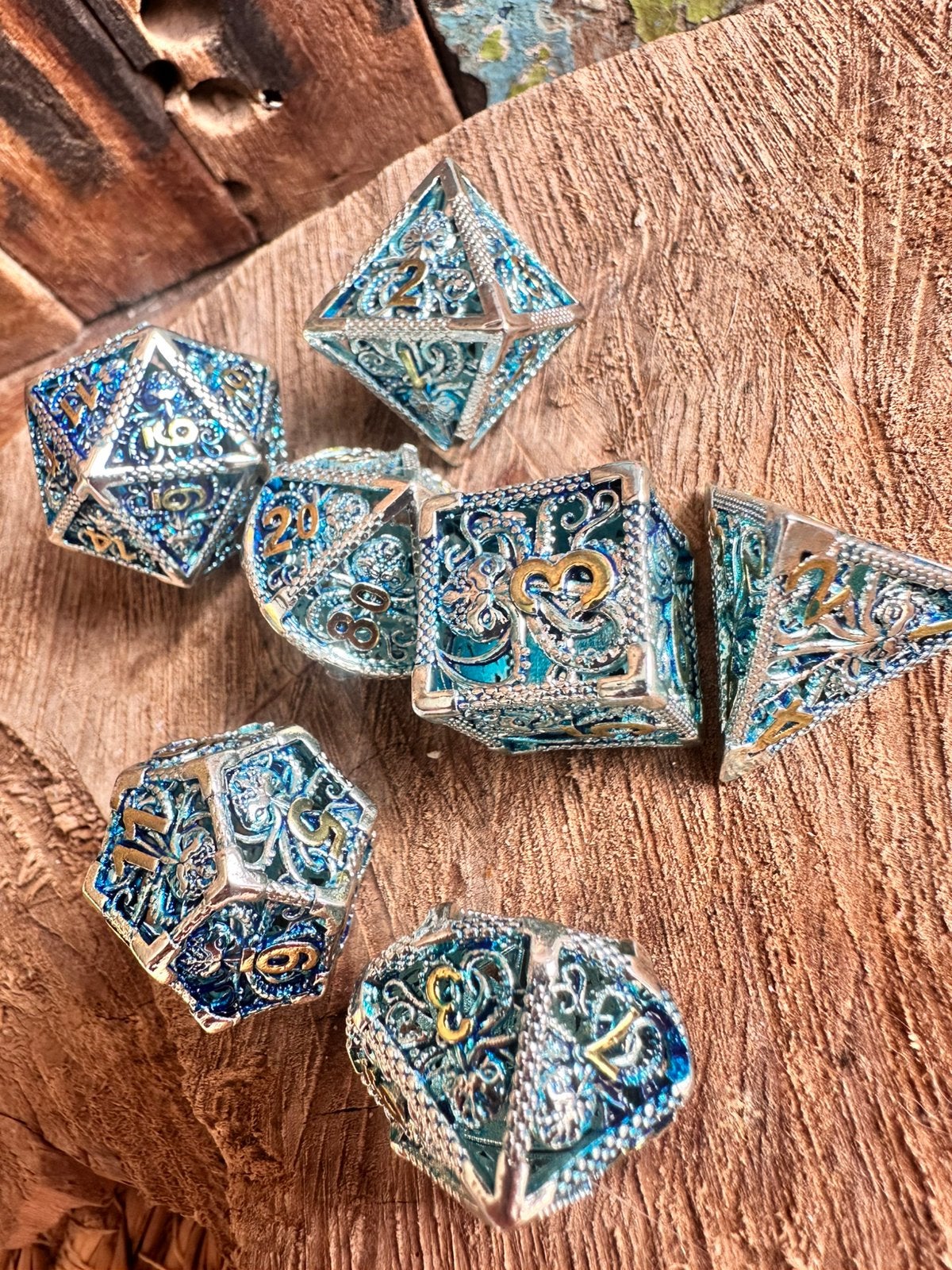 DND Dice / Octopus / Heavy duty / metal gear / RPG / D&D, Ophalen of Verzenden, Nieuw