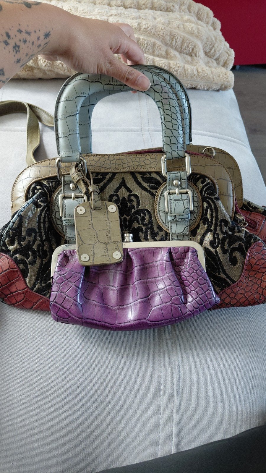 Tip gezocht over echtheid van tas., Sieraden, Tassen en Uiterlijk, Tassen | Damestassen, Ophalen, Zo goed als nieuw, Handtas
