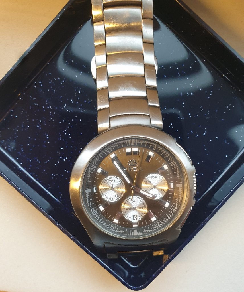originele BREIL heren horloge, Verzenden, Staal, Overige merken