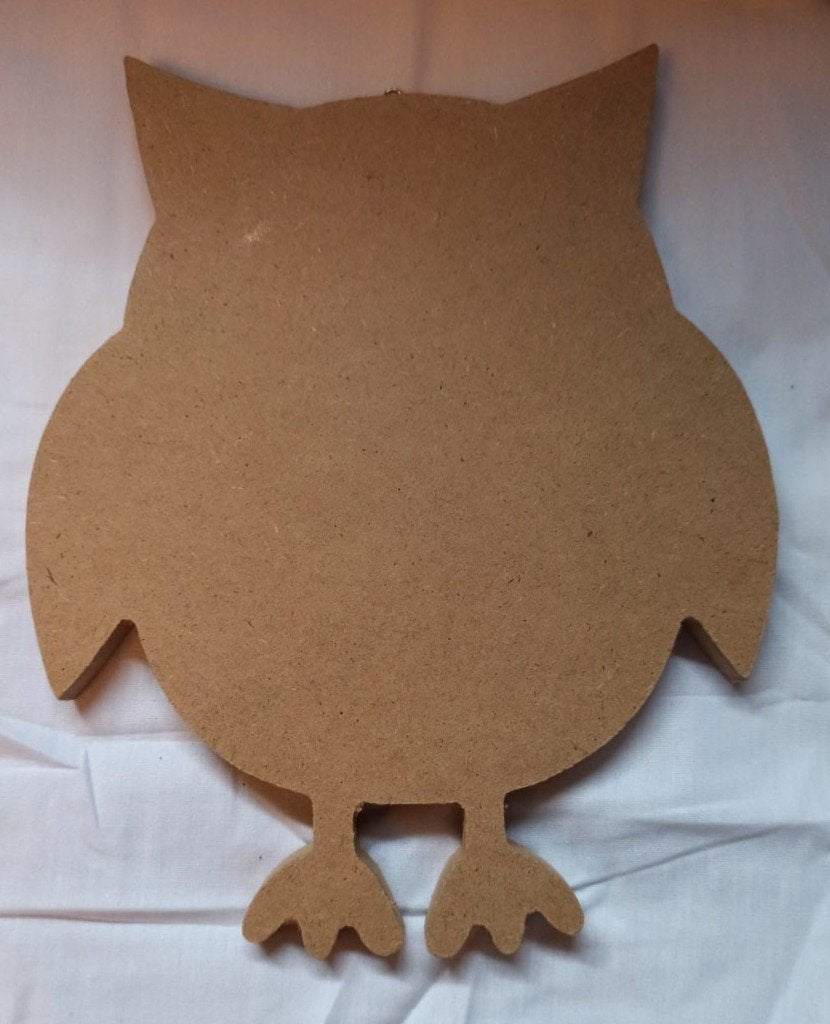 Knutsel Houten uil om te versieren, Hobby en Vrije tijd, Fantasie, Nieuw, Knutselwerk, Hout