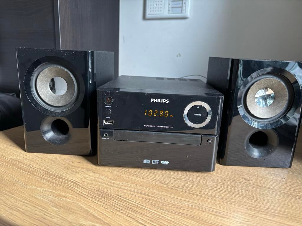 Philips Micro Muzieksysteem MCM1150/12 met CD/USB/FM, Audio, Tv en Foto, Stereo-sets, Philips, Ophalen of Verzenden, Zo goed als nieuw
