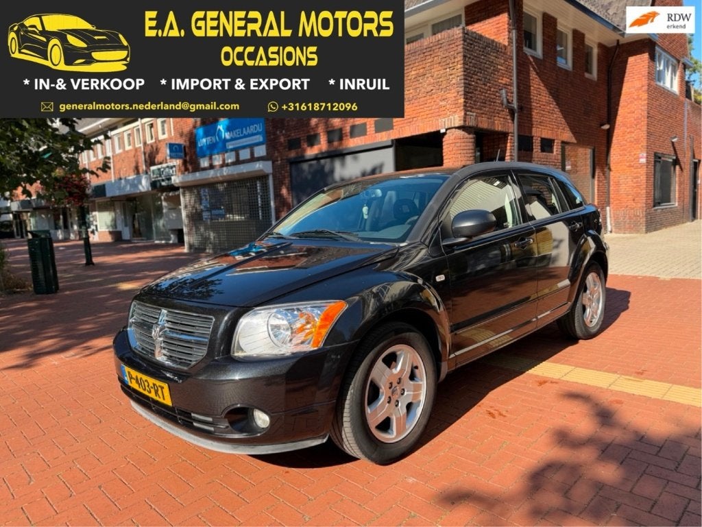Dodge Caliber 1.8 2010 | CLIMA | LEDER | APK, Euro 5, 450 kg, Zwart, Zwart