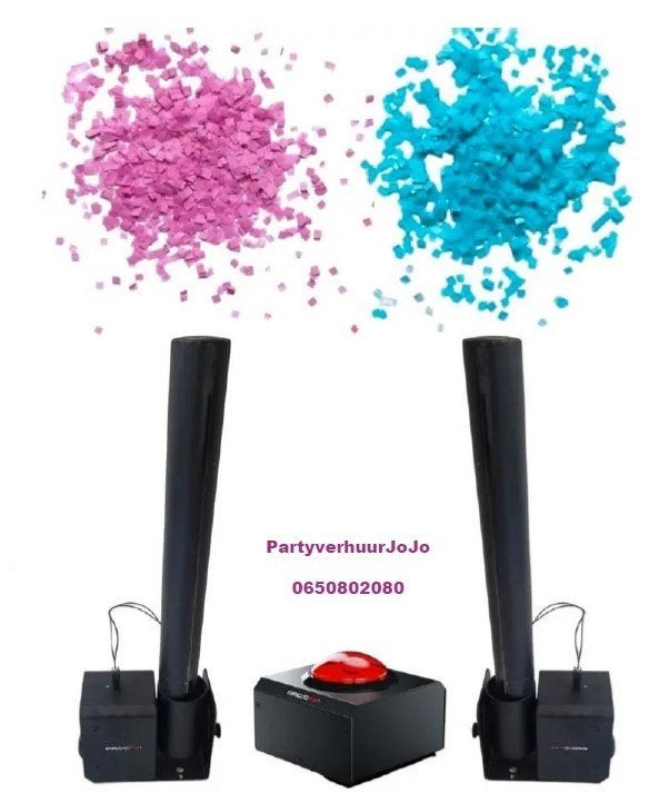 confetti shooter vanaf €35,- per stuk per dag, Ophalen of Verzenden, Nieuw, Overige