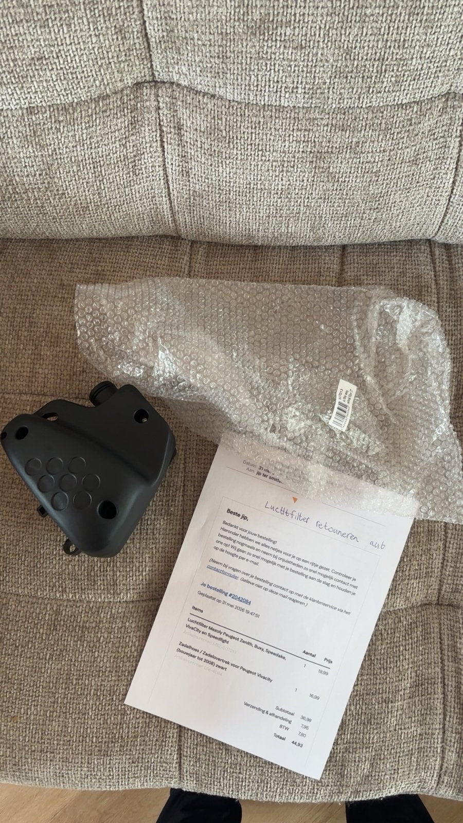 Luchtfilter Mezoly Peugeot Zenith, Buxy, Speedake, Vivacity, Ophalen of Verzenden, Nieuw, Overige typen