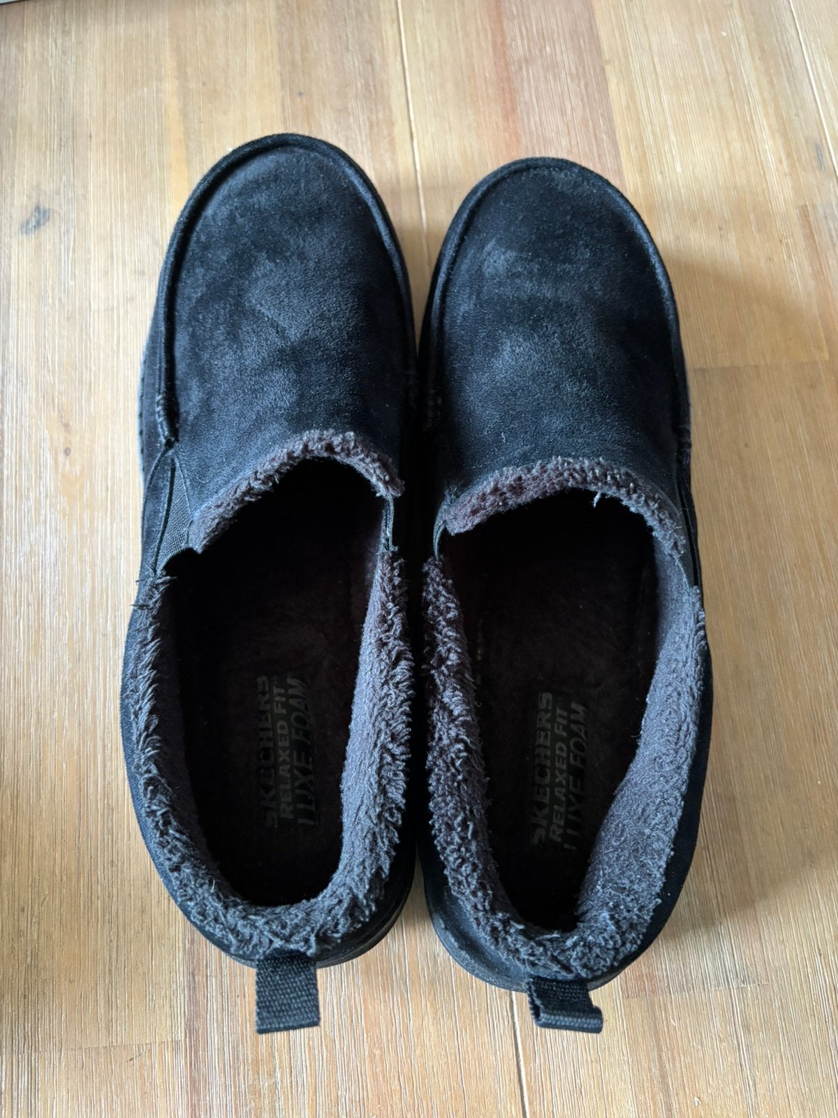 Zgan skechers pantoffels maat 45, Verzenden, Zwart, Zo goed als nieuw, Pantoffels of Sloffen