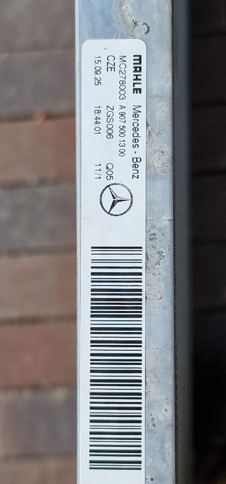 2e radiateur Mercedes sprinter type 907, Ophalen of Verzenden, Gebruikt, Mercedes-Benz
