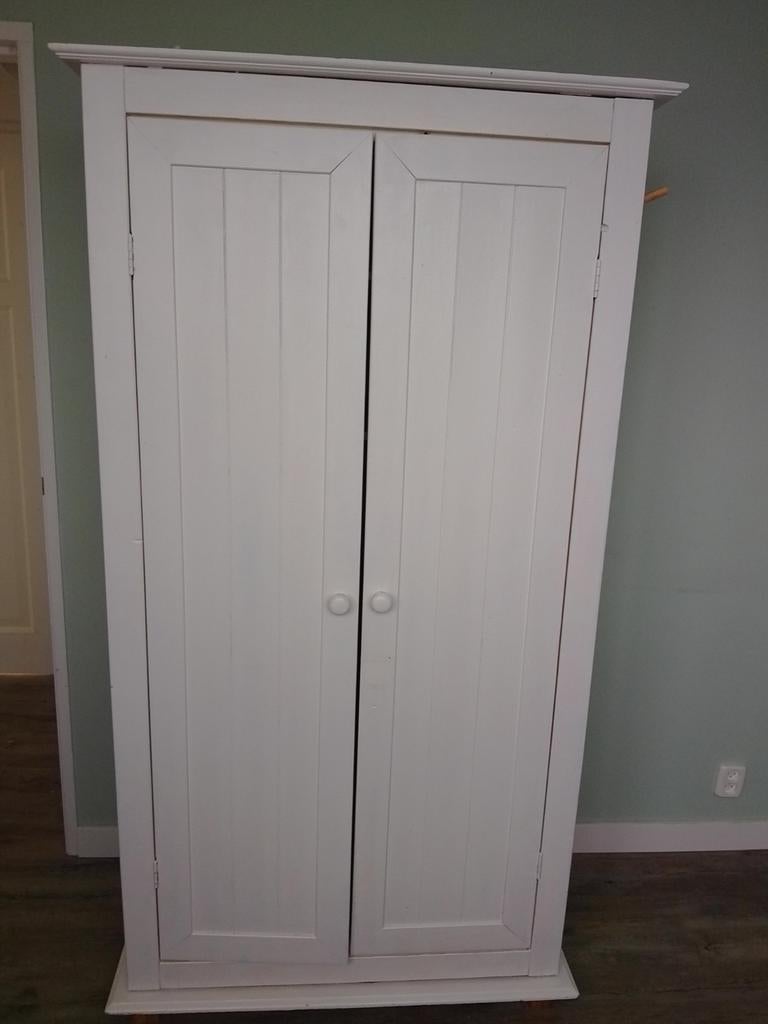 Witte kledingkast, Ophalen, Gebruikt, 100 tot 150 cm, 50 tot 75 cm