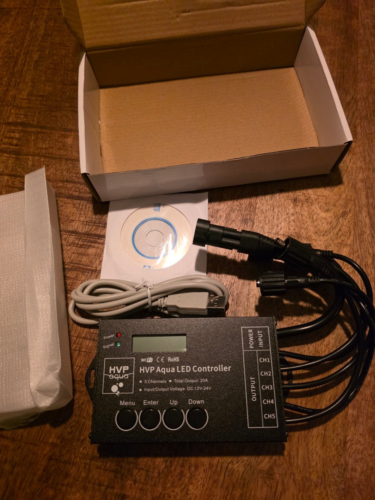 Hvpaqua 5 kanaals wifi led controler, Vis