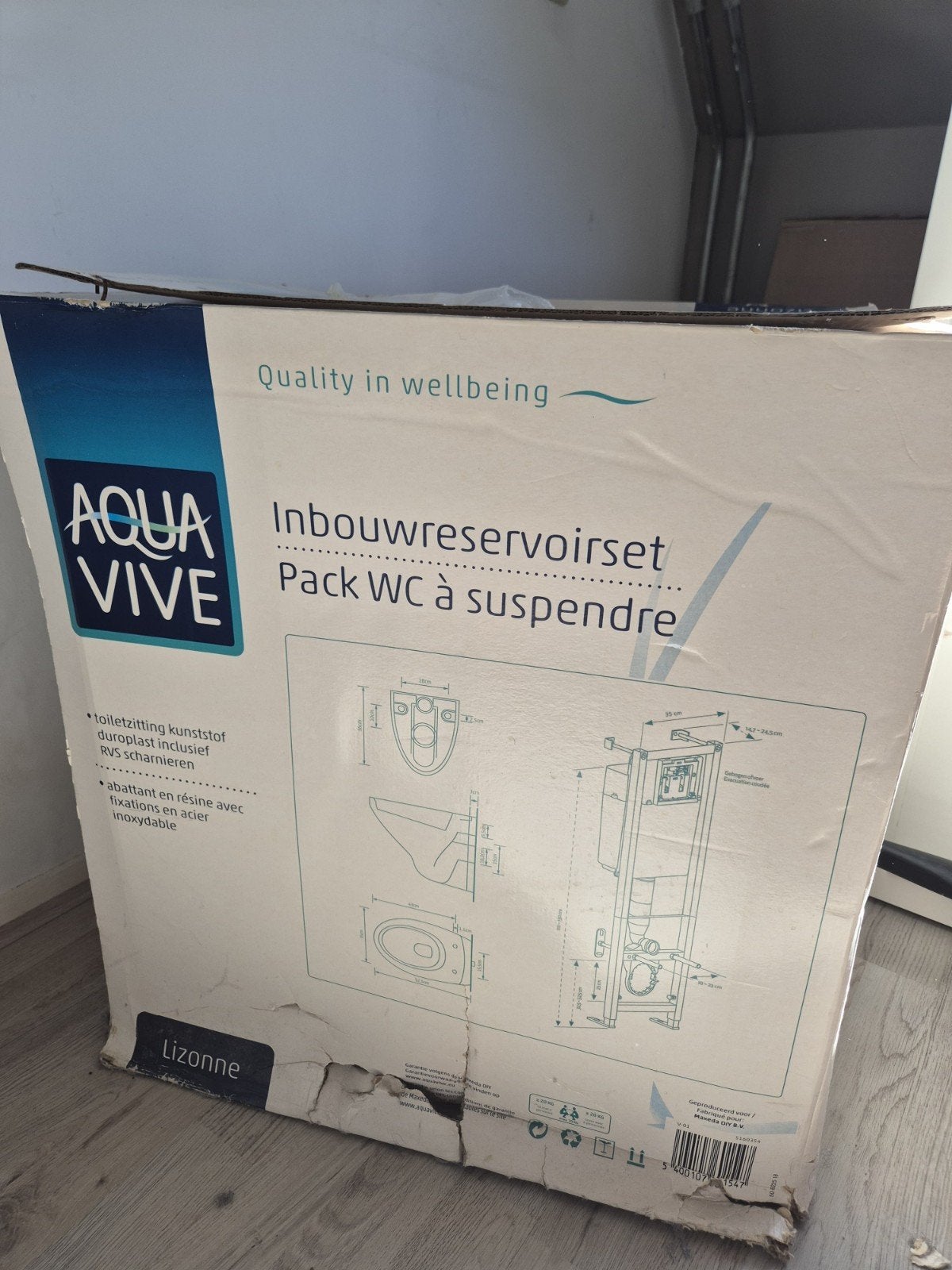 Aqua Vive Lisanne inbouwtoilet - Nieuw en ongebruikt, Ophalen of Verzenden
