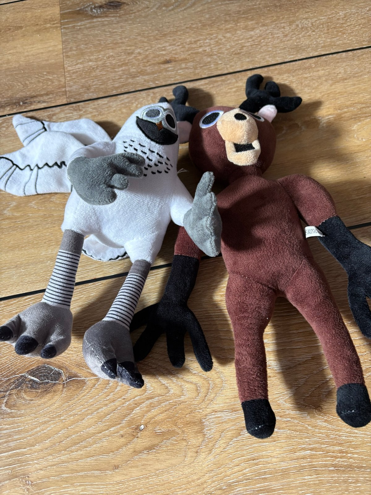 Uil en Hert Knuffels - Zo goed als nieuw, Overige merken, Overige karakters, Overige typen, Ophalen of Verzenden