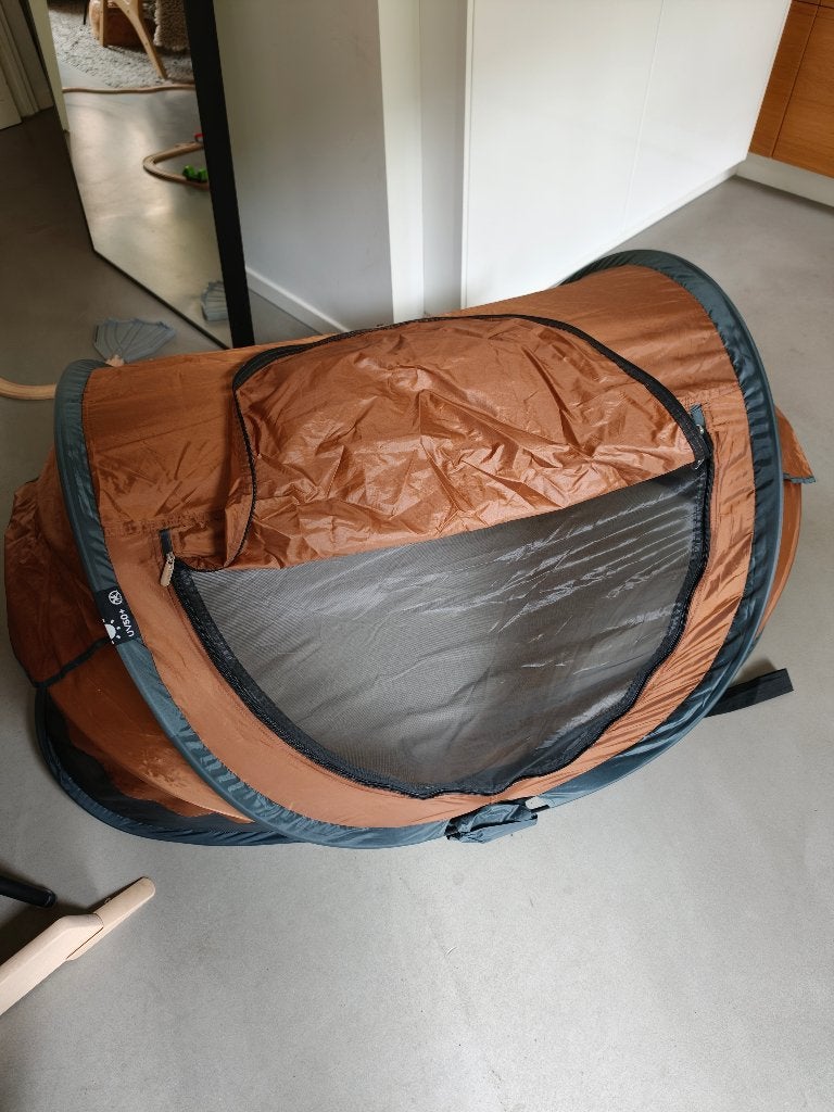 Deryan Peuter Luxe Tent Caramel + 3D Welcool Matras, Ophalen, Zo goed als nieuw, Tot en met 2