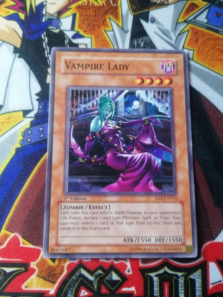Vampire Lady - SD2 Structure Deck: Zombie Madness - Yu-Gi-Oh, Hobby en Vrije tijd, Verzamelkaartspellen | Yu-gi-Oh!, Ophalen of Verzenden