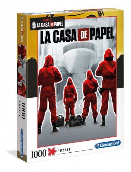Clementoni: Netflix La Casa de Papel 1000 stukjes, Ophalen of Verzenden, 500 t/m 1500 stukjes, Nieuw, Legpuzzel
