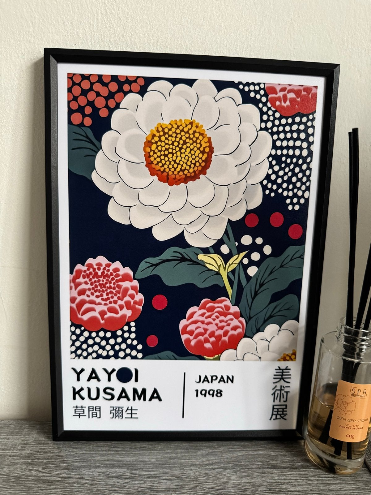 Yayoi Kusama Poster 21x30cm Ingelijst Nieuw, Minder dan 50 cm, Nieuw, Ophalen of Verzenden, Foto of Poster