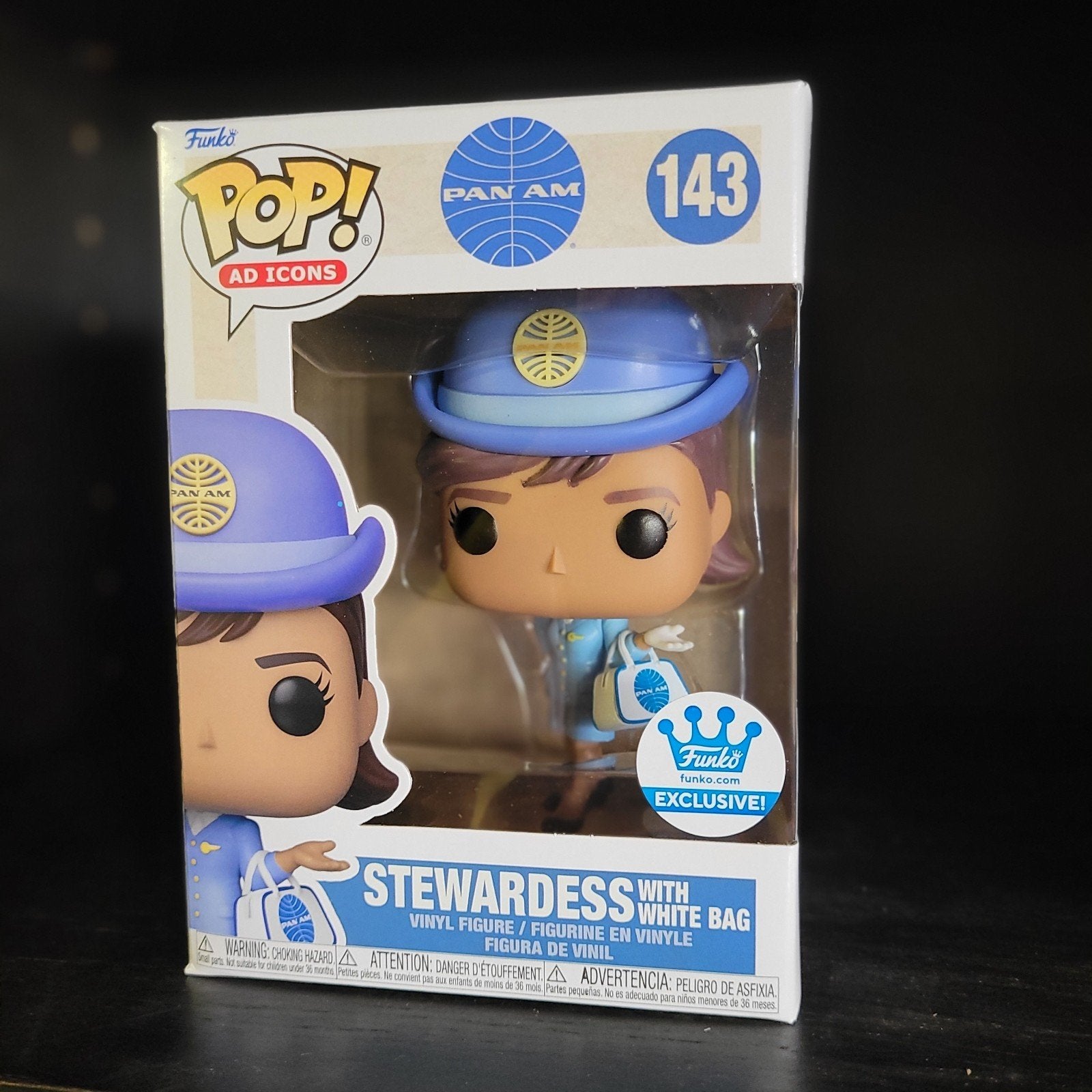 Funko Pop! Pan Am Stewardess with White Bag #143, Verzamelen, Ophalen of Verzenden, Nieuw