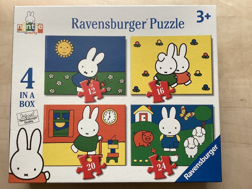 Nijntje puzzel - 12 - 16 - 20 - 24 stukjes, Ophalen, 10 tot 50 stukjes, Zo goed als nieuw, 2 tot 4 jaar