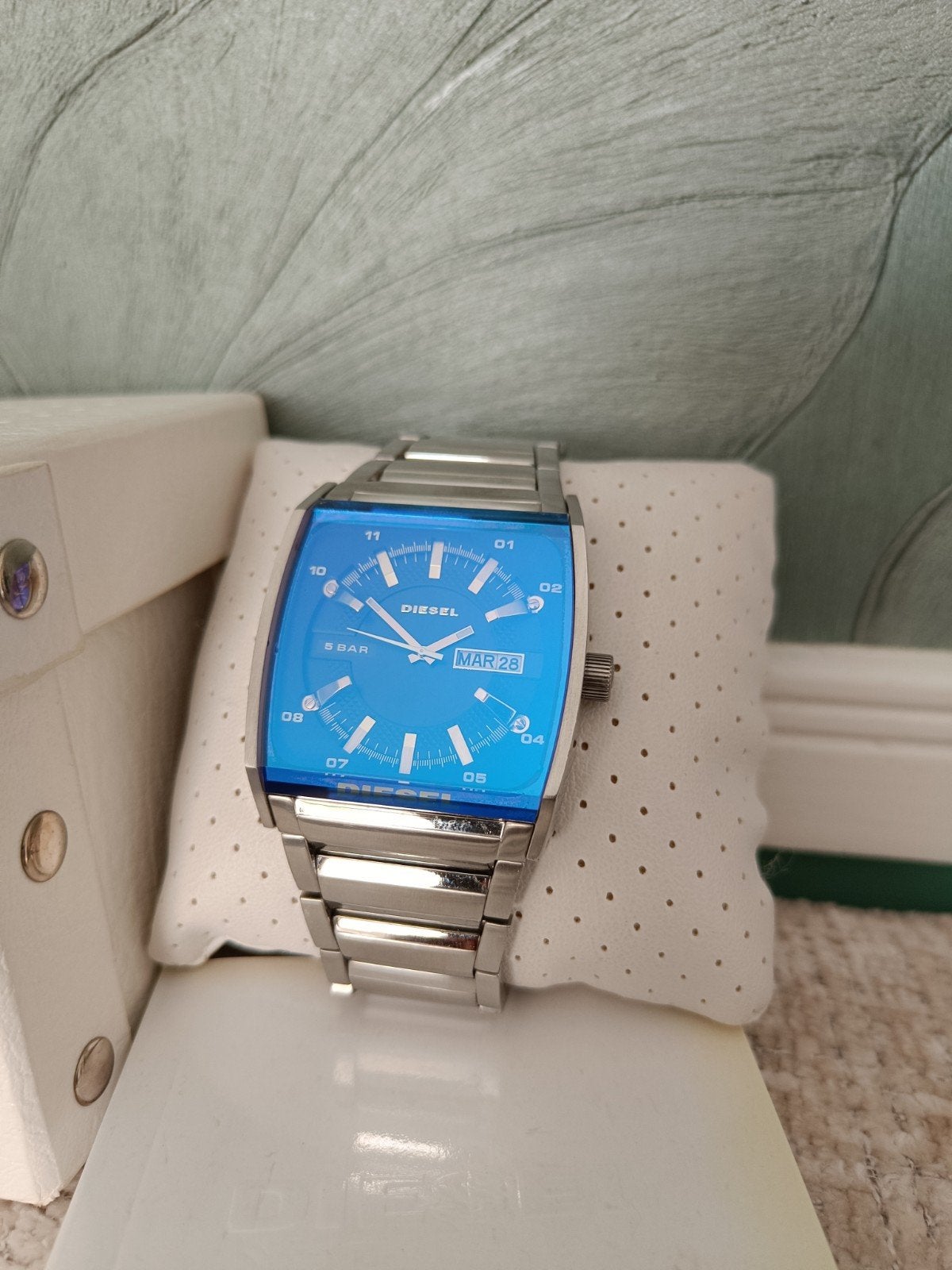 Diesel DZ1251 horloge Petrol Glas, Overige merken, Staal, Staal, Polshorloge