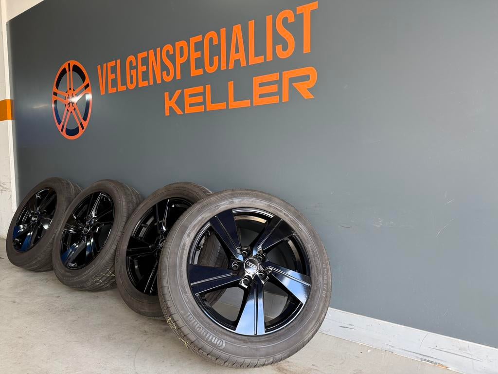 Audi Q2 velgen 5x112 black 18 inch zomer Origineel Conti, Ophalen of Verzenden, 18 inch, Zomerbanden, Banden en Velgen