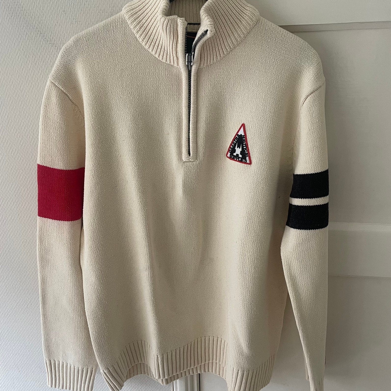 Te koop: trui, Gaastra, ecru, katoen, maat L, Kleding | Heren, Ophalen of Verzenden, Zo goed als nieuw, Maat 52/54 (L), Beige