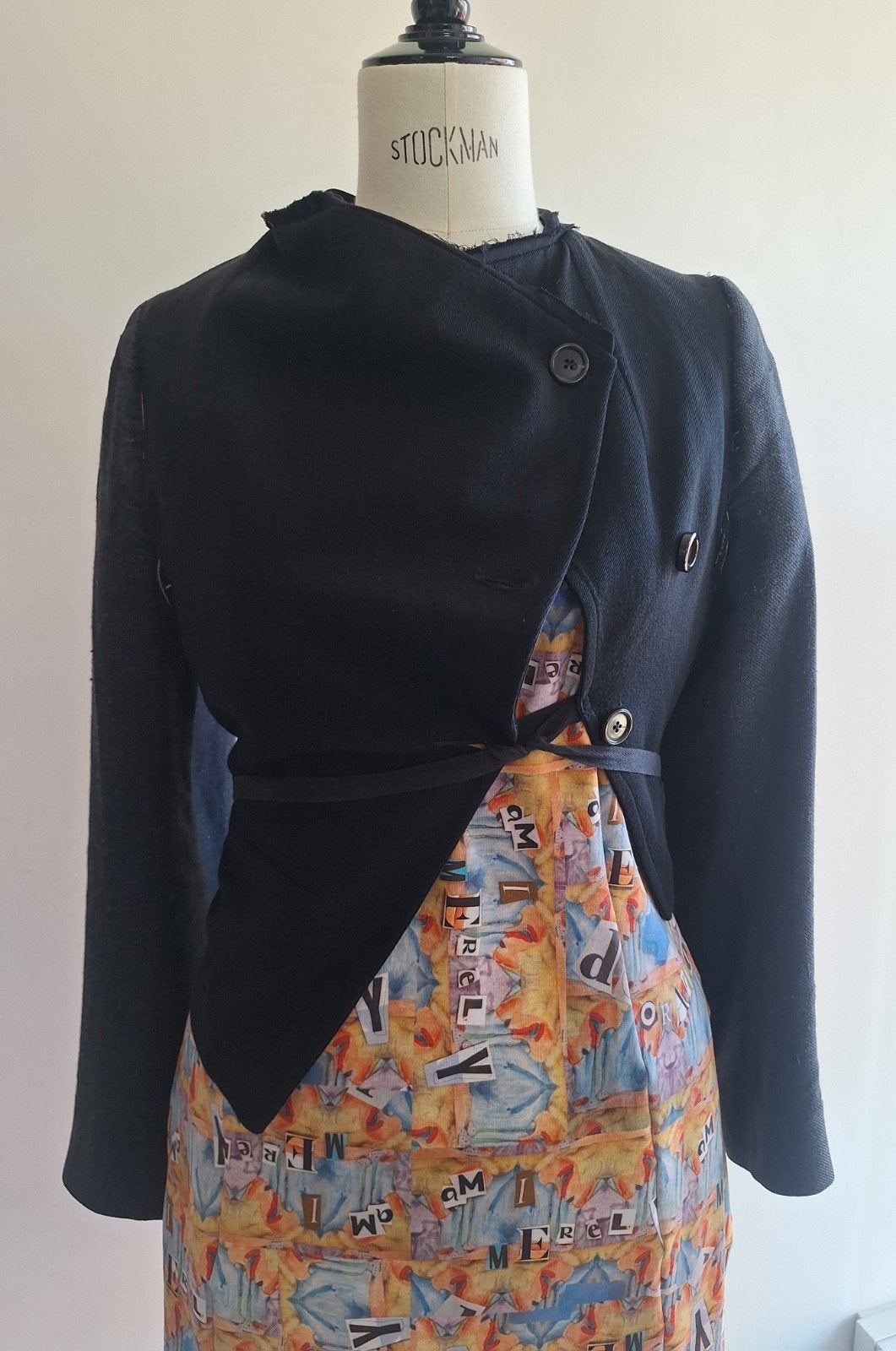 Ann Demeulemeester jasje small medium t/m maat 40, Maat 38/40 (M), Blauw, Ophalen of Verzenden, Jasje
