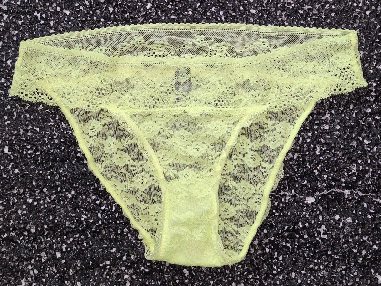 Sexy nieuwe gele doorzichtige slip van Undiz (L), Verzenden, Geel, Slip