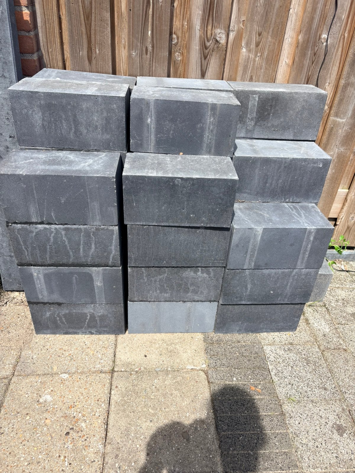 Wallblok stapelblok 15x15x30. 52 stuks, Ophalen, Blok, Nieuw, Minder dan 25 cm