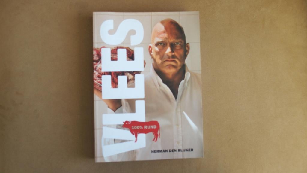 Vlees - Herman de Blijker - 100%  Rund, Boeken, Kookboeken, Zo goed als nieuw, Hoofdgerechten, Nederland en België, Gezond koken