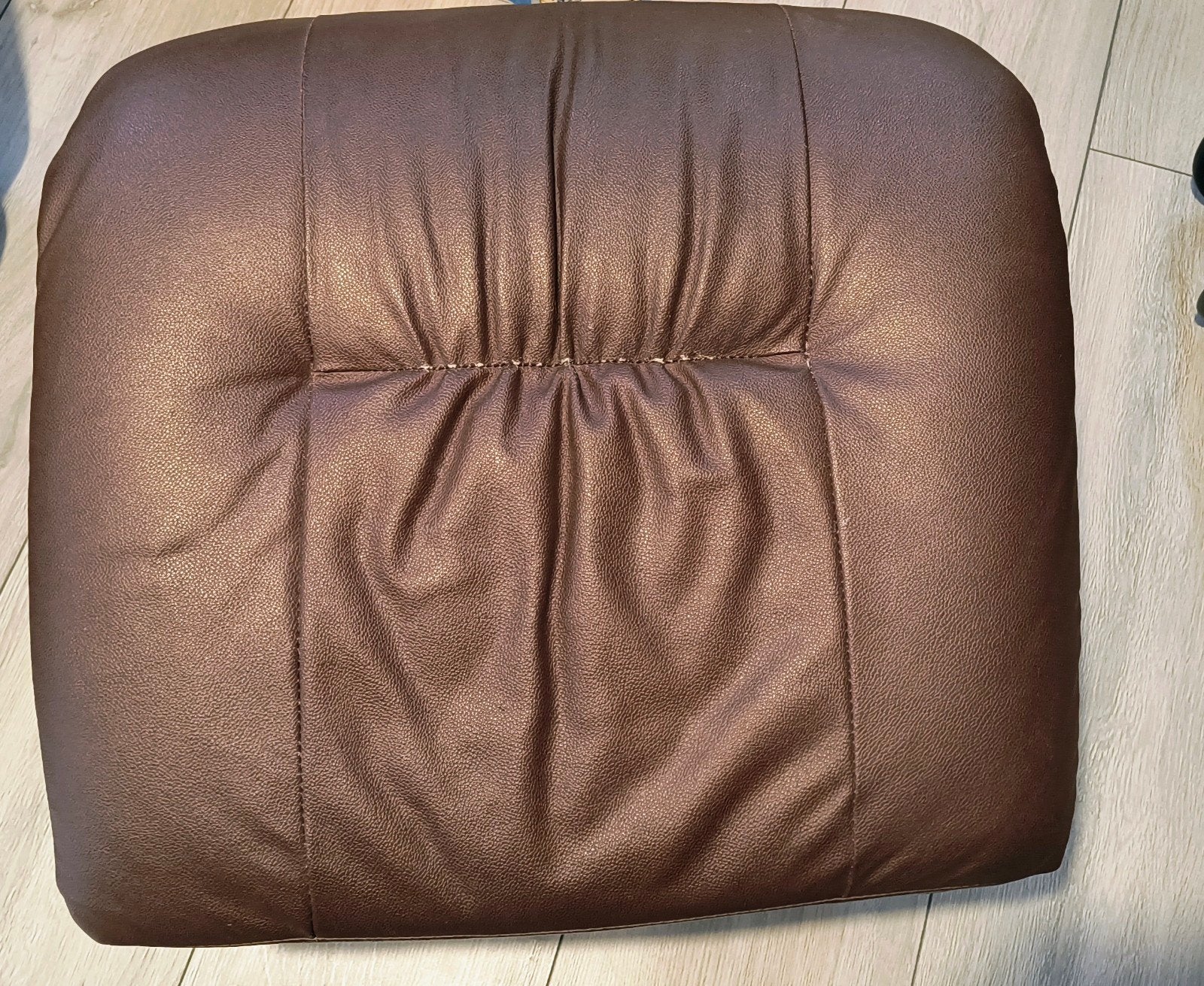 Bruin leren kussen/zitvlak - Zo goed als nieuw, Huis en Inrichting, Ophalen, 50 tot 75 cm, Leer, Zo goed als nieuw